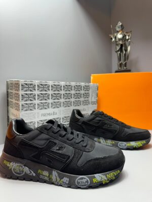 Premiata | Siyah Sneaker Özel Desenli Taban & Premium Tasarım 2025