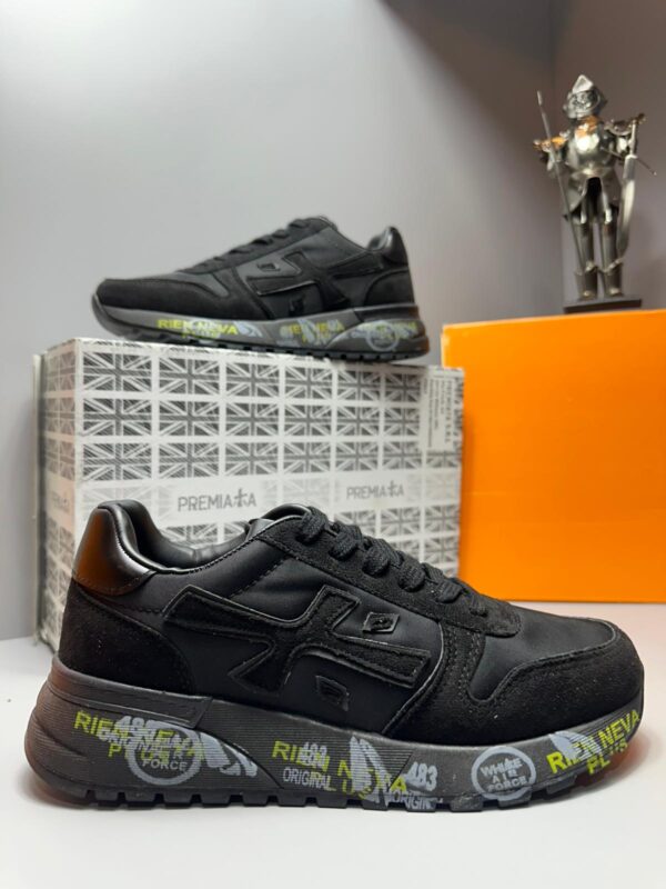 Premiata | Siyah Sneaker Özel Desenli Taban & Premium Tasarım 2025 - Görsel 2