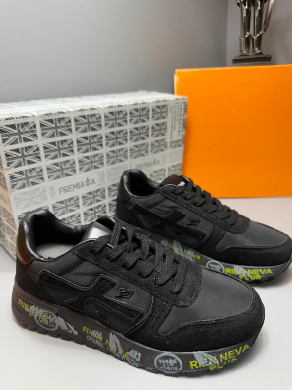 Premiata | Siyah Sneaker Özel Desenli Taban & Premium Tasarım 2025 - Görsel 3