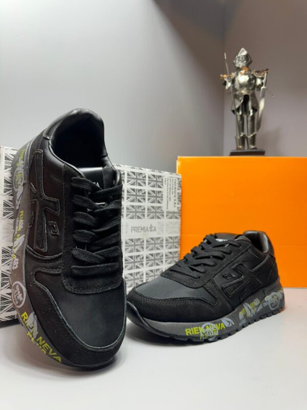 Premiata | Siyah Sneaker Özel Desenli Taban & Premium Tasarım 2025 - Görsel 4